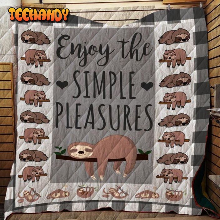 Enjoy The Simple Pleasures 3D Customized Quilt Blanket