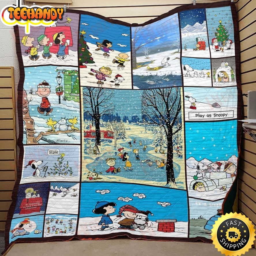 Enjoying Winter With Snoopy The Peanuts Movie Snoopy Dog Blanket