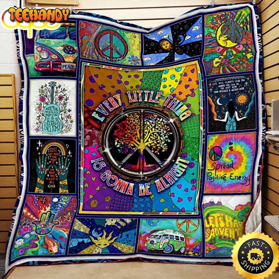 Every Little Thing Is Gonna Be Alright Hippie Blanket