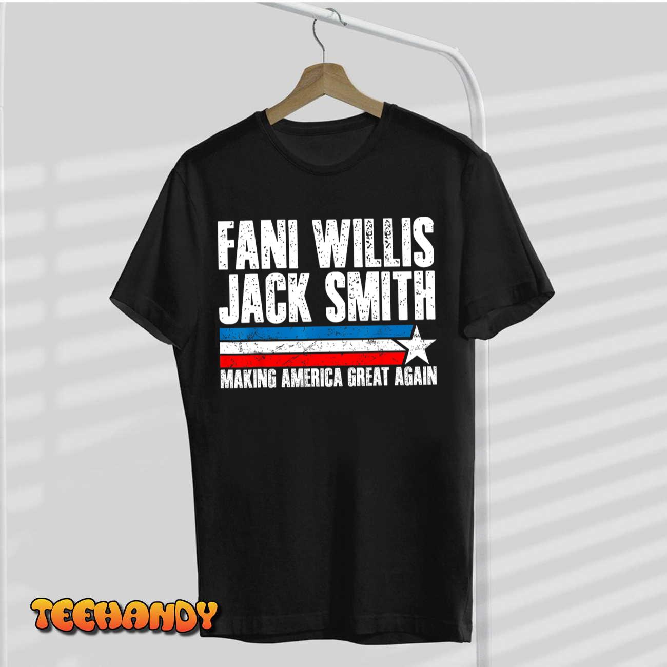 Fani Willis Jack Smith For President 2024 Retro Men Women T-Shirt