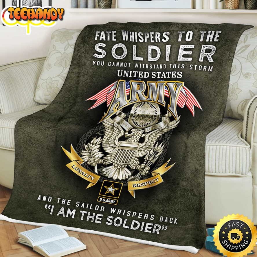 Fate Whispers To The Soldier Fleece Throw Blanket