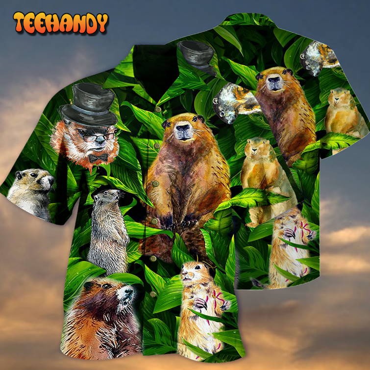 Ferret Animals LoveLy Dovely Leaves Hawaiian Shirt