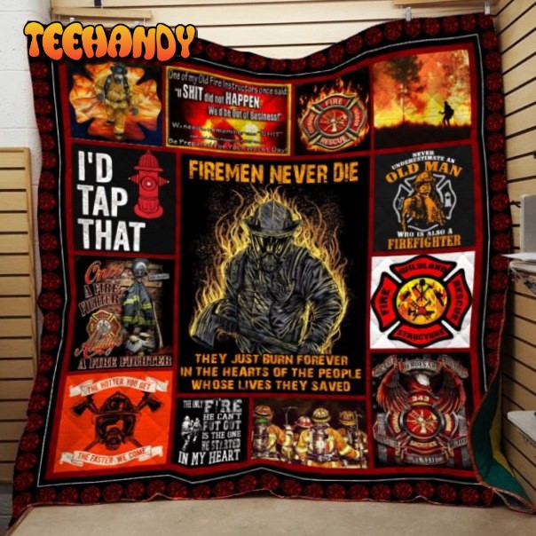 Fire Fighter Printing 3D Customized Quilt Blanket