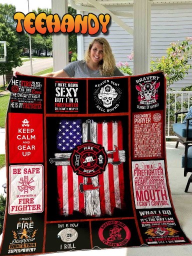 Firefighter 3D Quilt Blanket