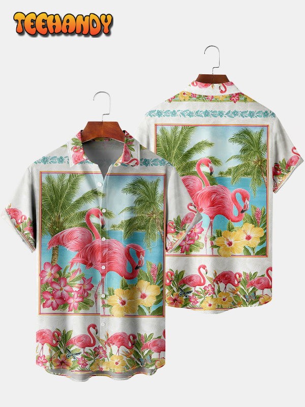 Flamingo Lover Hawaiian Shirt, Aloha Shirt, Summer Hawaiian Shirt