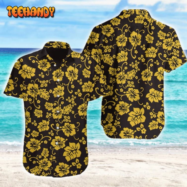 Flower Summer Hawaiian Shirt Aloha Hawaiian Shirt Short Sleeves Beach Shirt