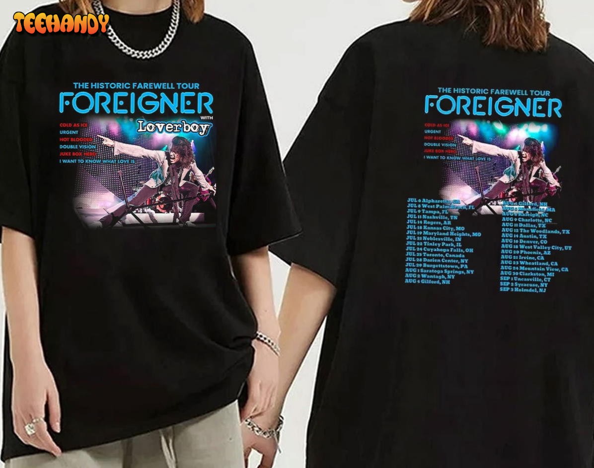 Foreigner The Histroric Farewell Tour 2023 Shirt