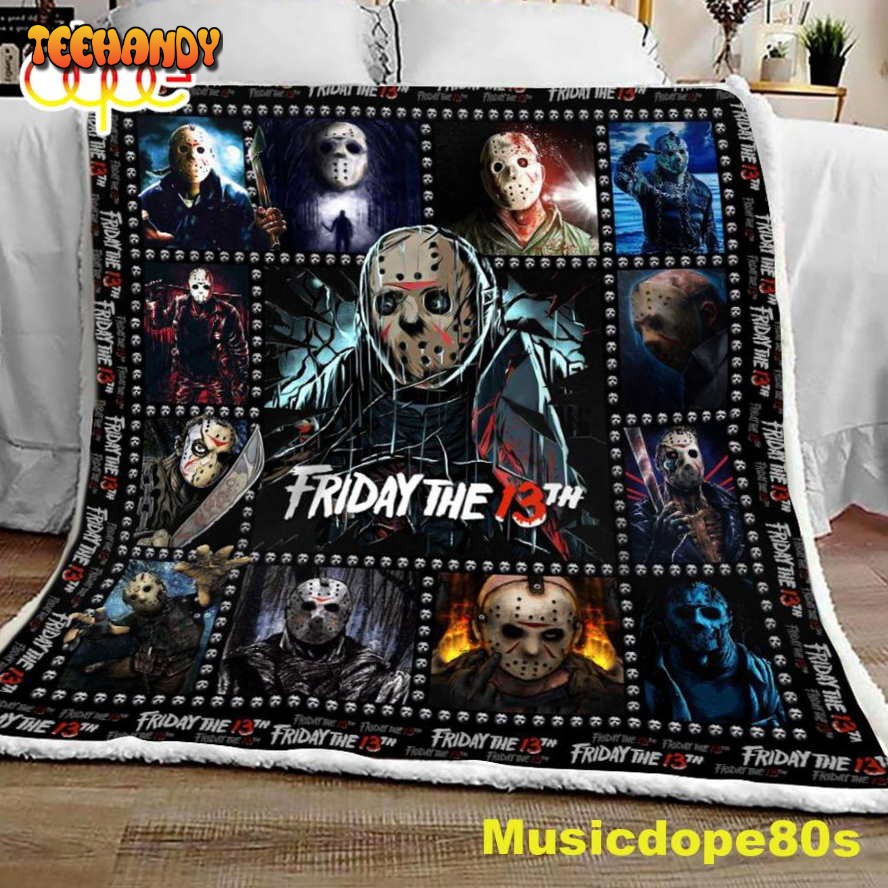 Friday 3th Halloween Sofa Fleece Throw Blanket