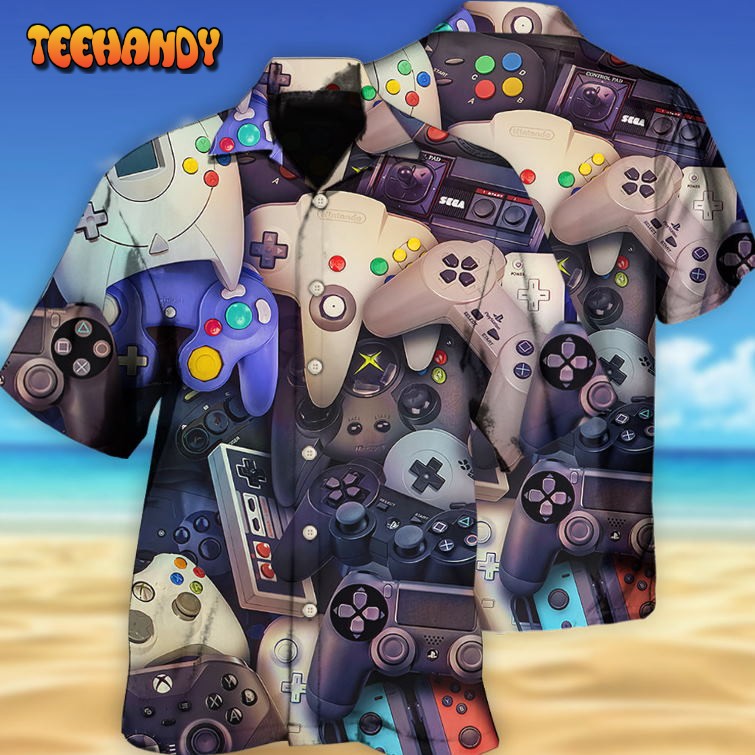 Game Controllers Choose Your Weapon Gamer Hawaiian Shirt