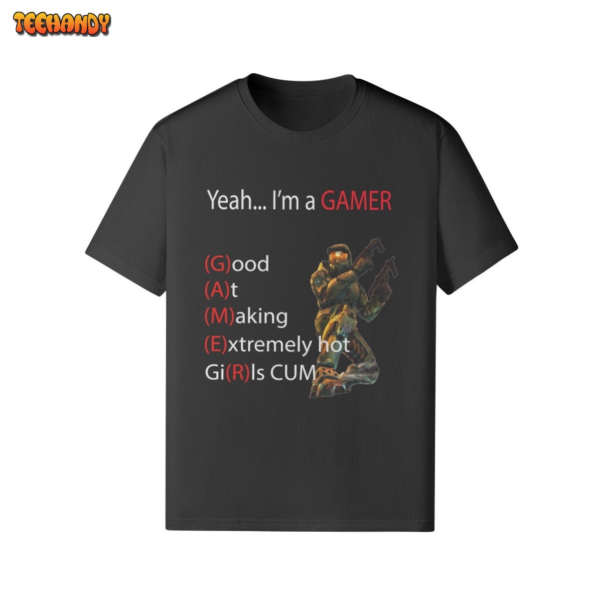 GAMER meme Shirt Halo Master Chief Funny Shirt