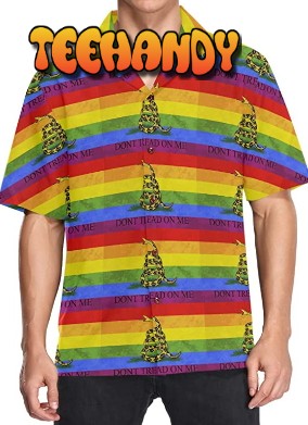 Gay Pride Hawaiian Shirt, Don’t Treat On Me, Hawaiian Shirts Gay