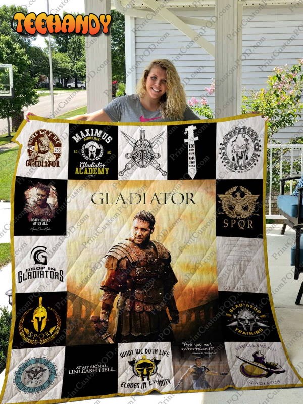 Gladiator 3D Customized Quilt Blanket