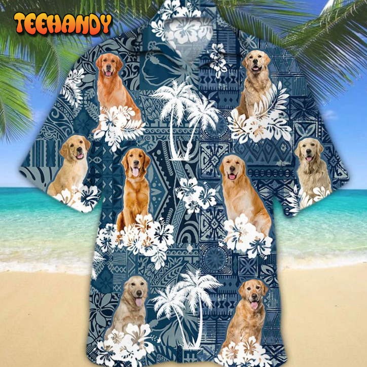 Golden Retriever Hawaiian Shirt, Aloha Shirt For Dog Lover