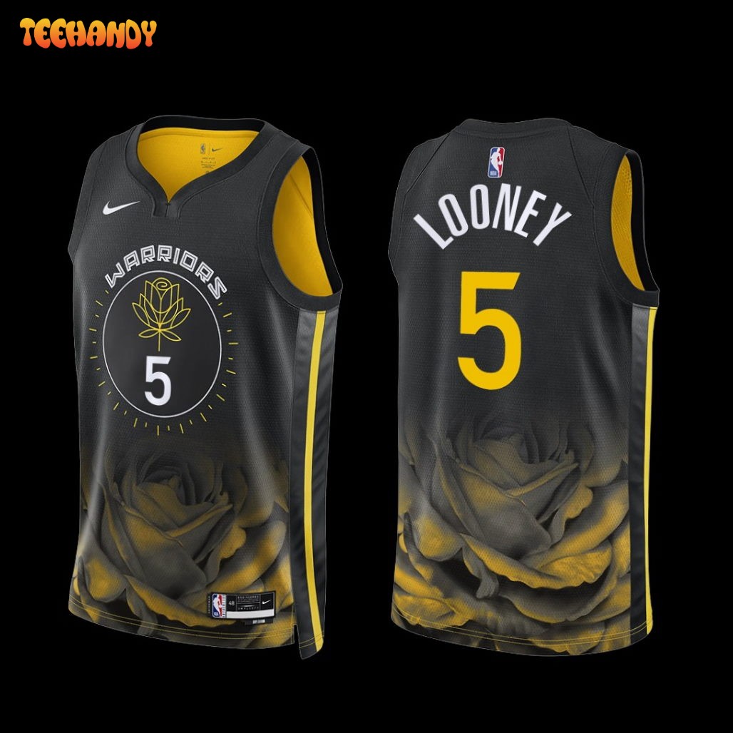 Golden State Warriors Kevon Looney 2022-23 Black City Edition Jersey