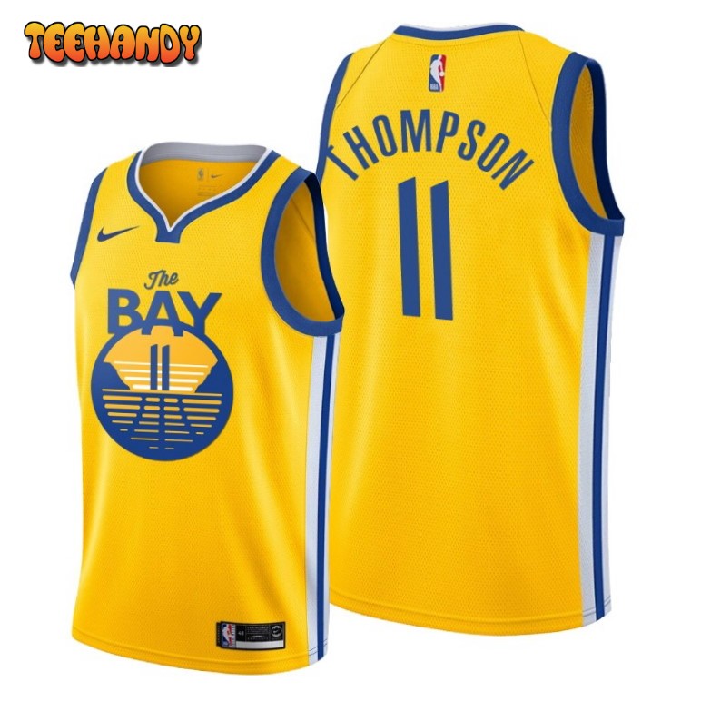 Golden State Warriors Klay Thompson 2020 Gold City Jersey