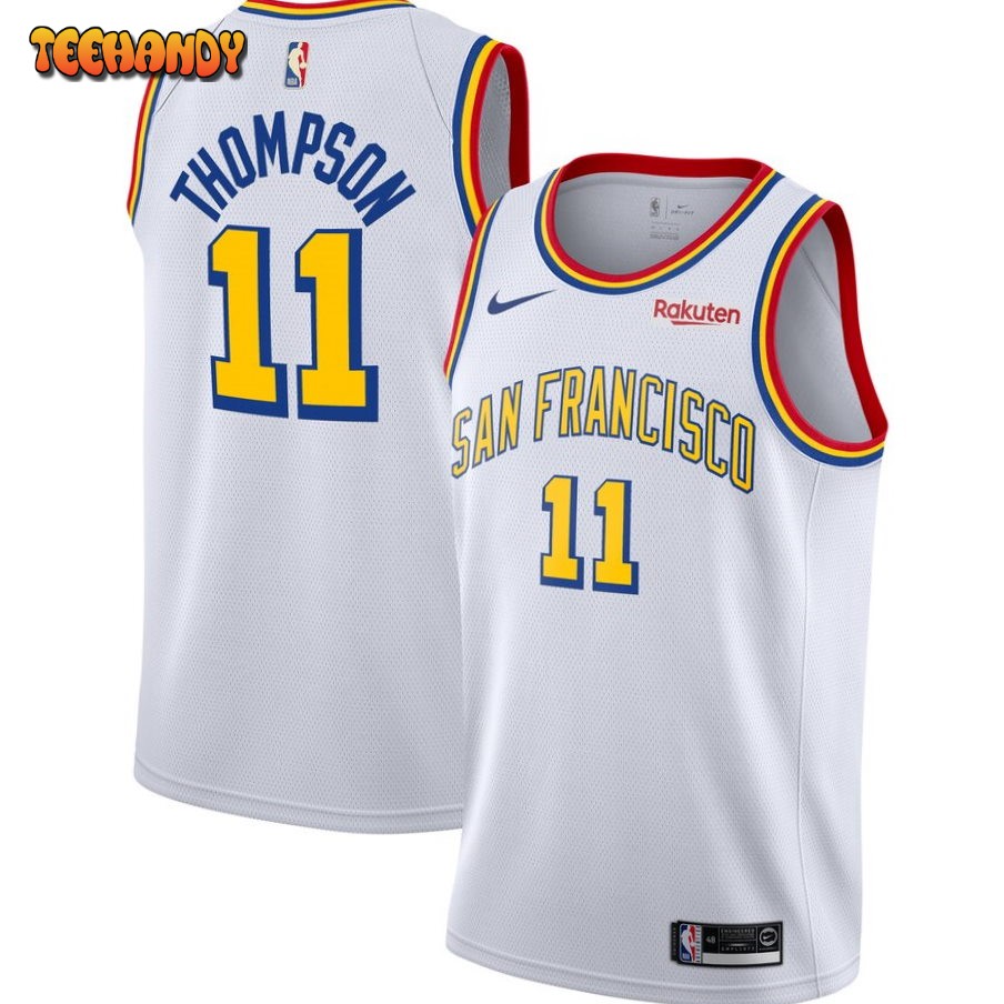 Golden State Warriors Klay Thompson 2020 White Classic Jersey