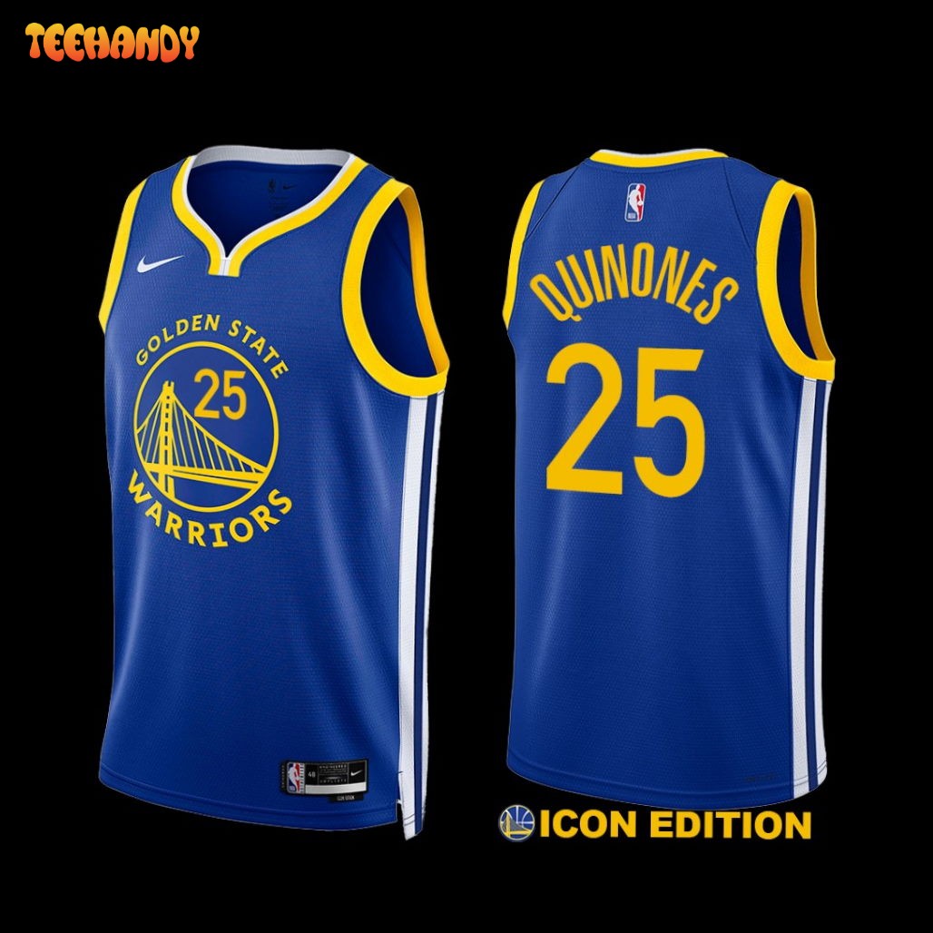 Golden State Warriors Lester Quinones 2022-23 Icon Edition Jersey Royal