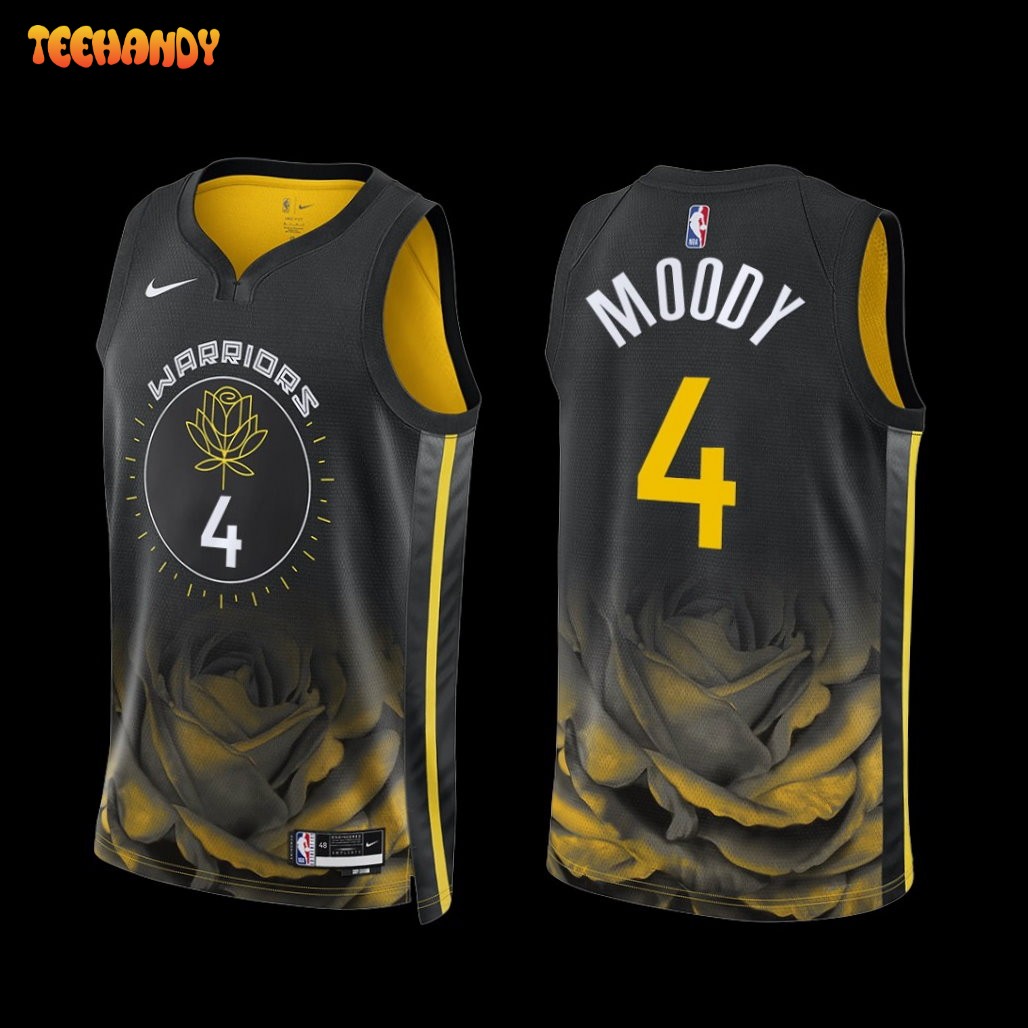 Golden State Warriors Moses Moody 2022-23 Black City Edition Jersey