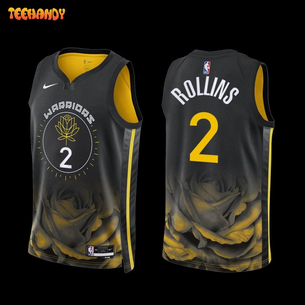 Golden State Warriors Ryan Rollins 2022-23 Black City Edition Jersey