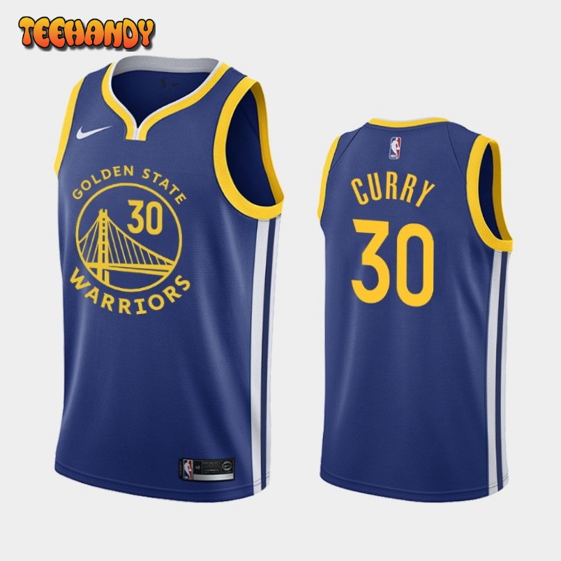 Golden State Warriors Stephen Curry 2020 Blue Icon Jersey