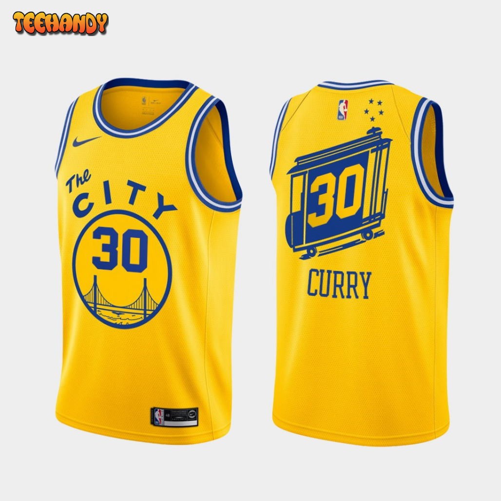 Golden State Warriors Stephen Curry 2021 Gold Classic Jersey