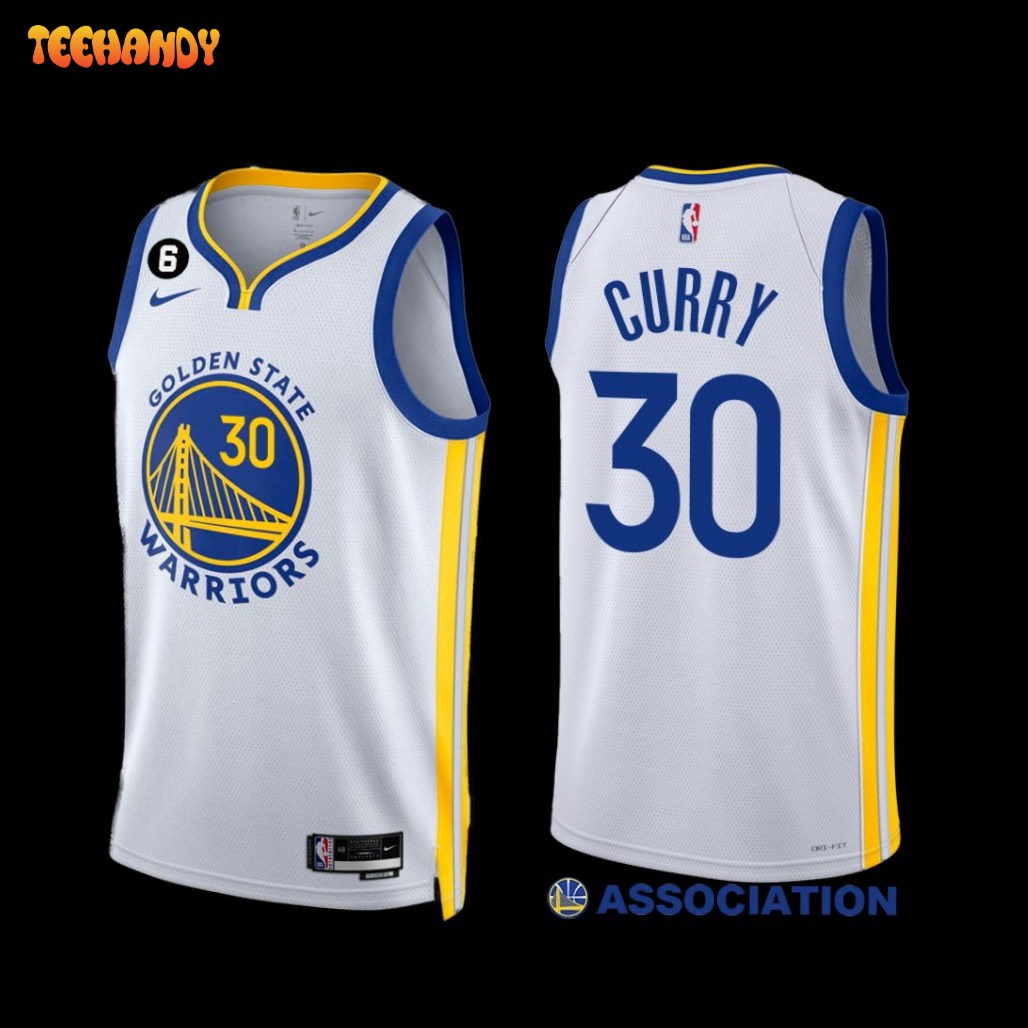 Golden State Warriors Stephen Curry 2022-23 Association Edition Jersey White