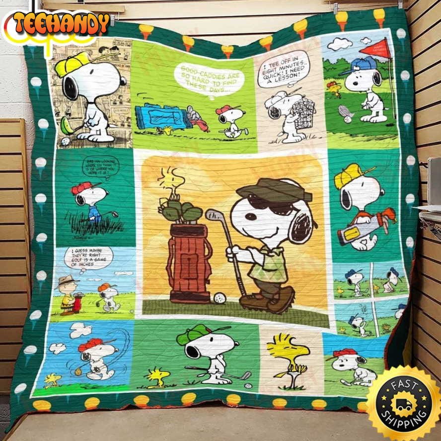 Golfer Snoopy The Peanuts Movie Snoopy Dog Blanket