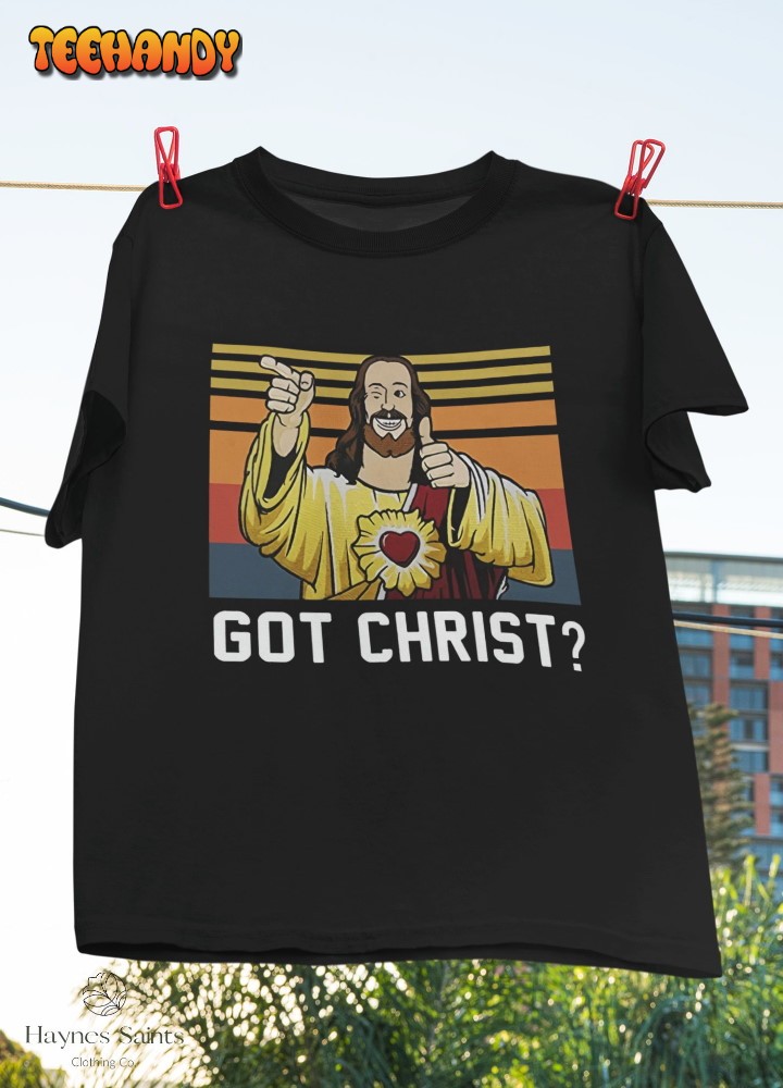 Got Christ Jesus Buddy Christ Funny Comedy Movie Vintage T-Shirt