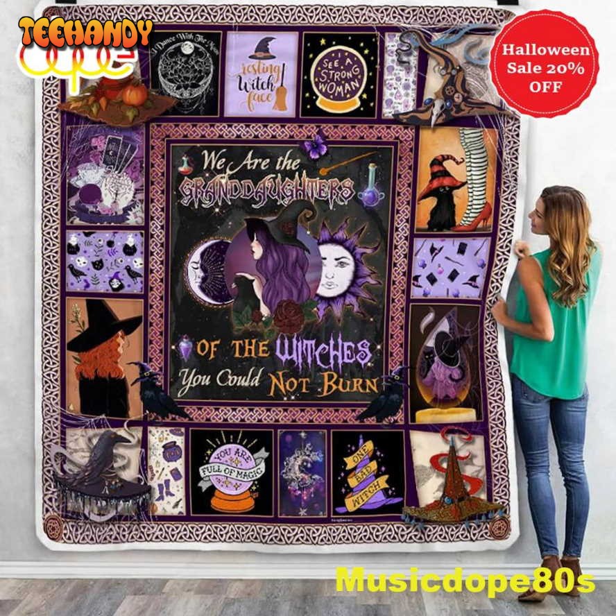 Granddaughters of the Witches Halloween Sofa Fleece Throw Blanket