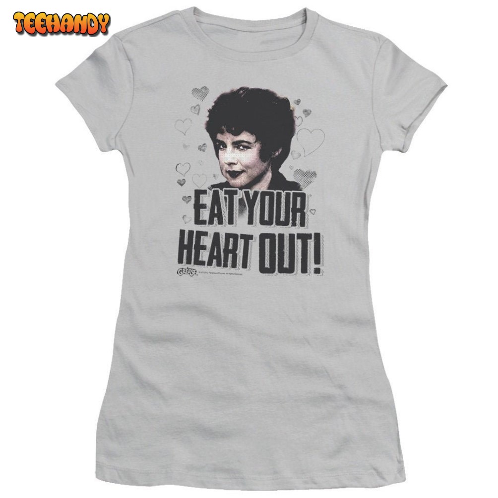 Grease Rizzo Eat Your Heart Out Juniors Silver Shirt