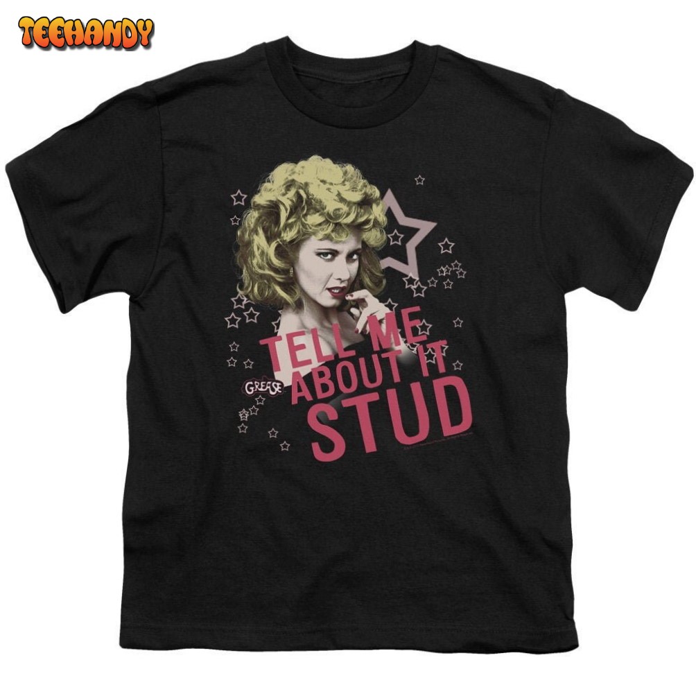 Grease Tell Me About it Stud Youth Black Shirts