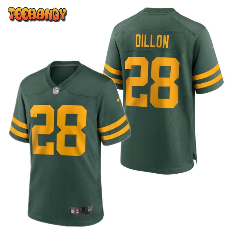 Green Bay Packers AJ Dillon Green Throwback Limited Jersey