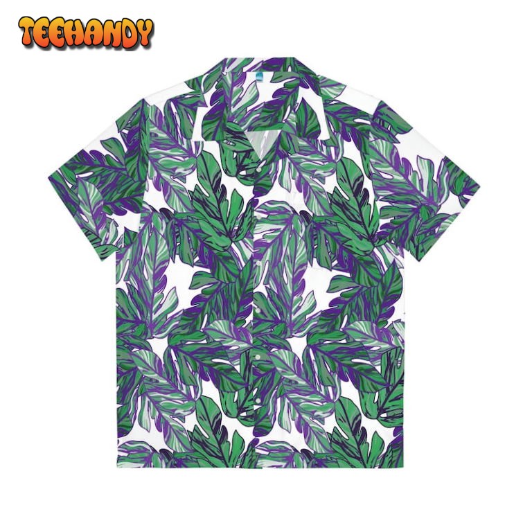 Green Leaf Style Hawaiian Shirt, Tropical Hawaii Shirt