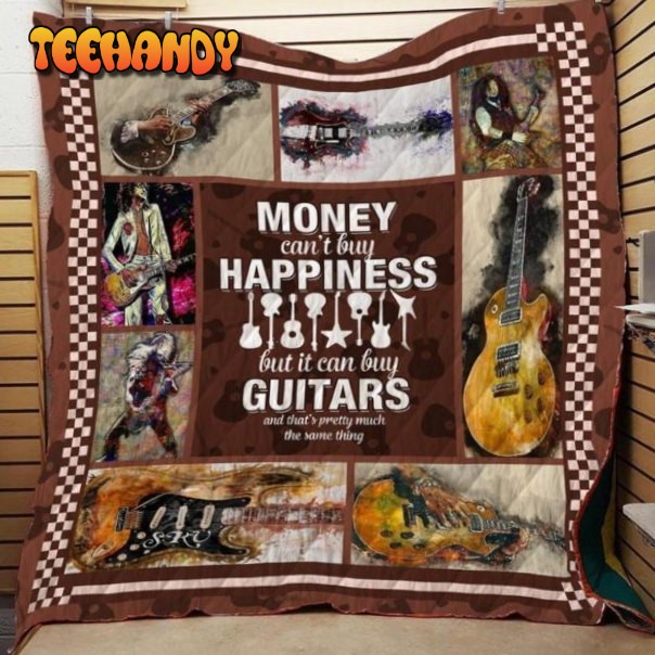 Guitar 3D Customized Quilt Blanket