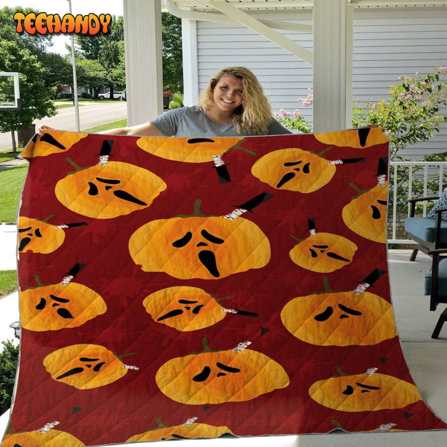 Halloween Pumpkin Sherpa Blanket – Pumpkin Throw Blanket