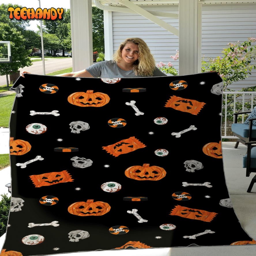 Halloween Trick Or Treat Sherpa Blanket – Trick R Treat Halloween Throw