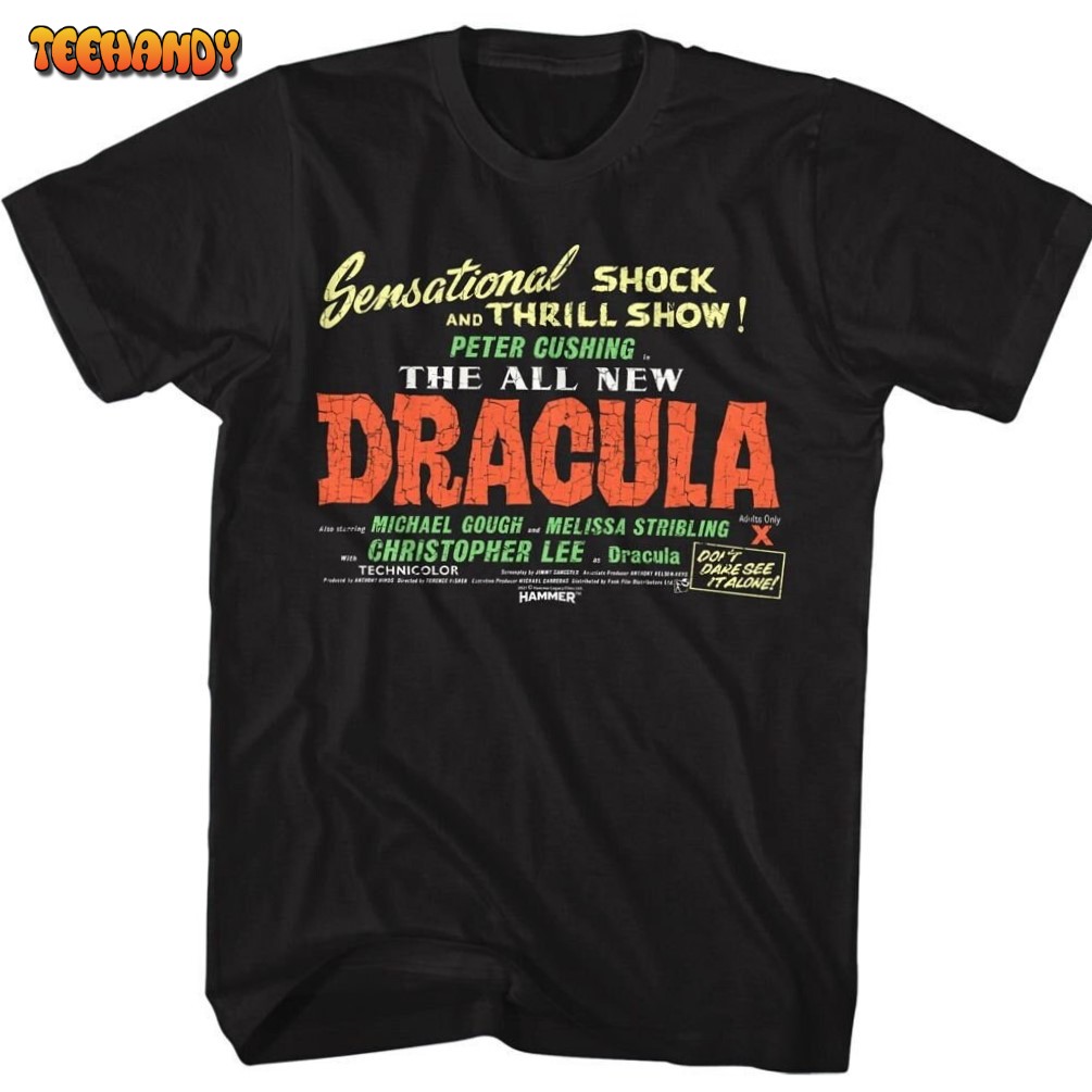 Hammer Horror The All New Dracula Black Shirts