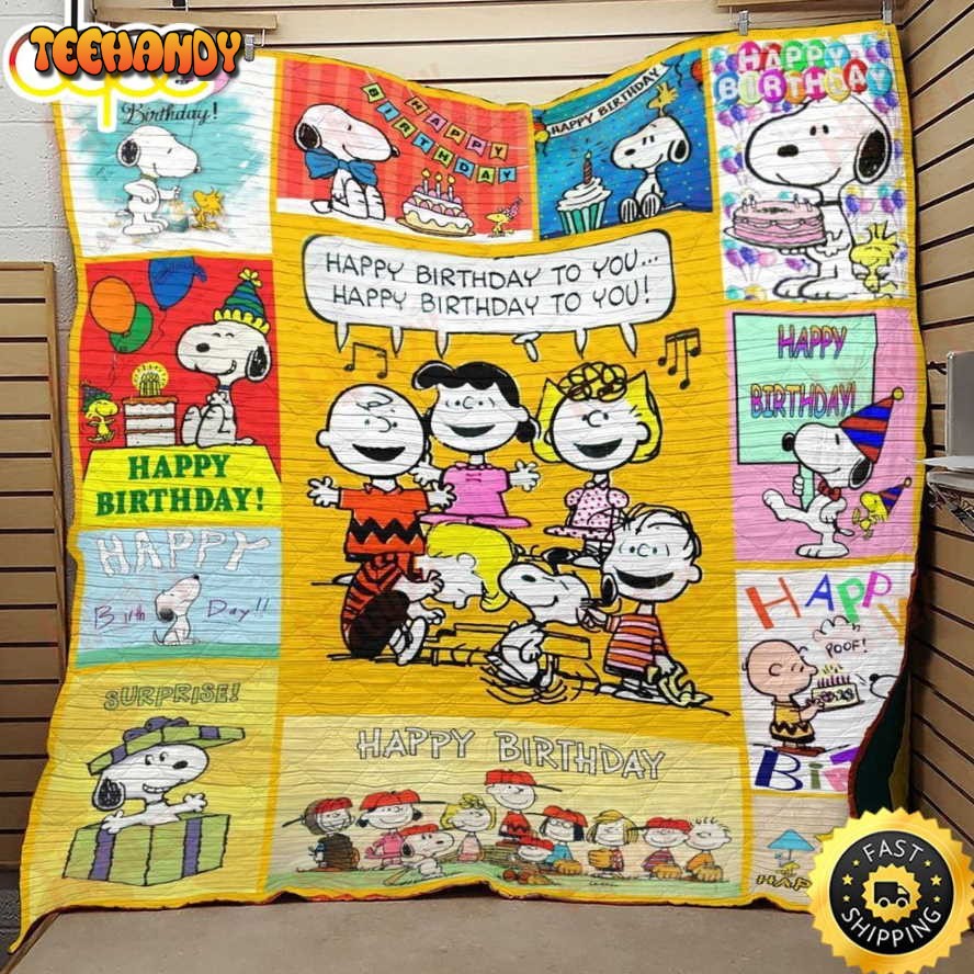 Happy Birthday To You Snoopy The Peanuts Movie Snoopy Dog Blanket