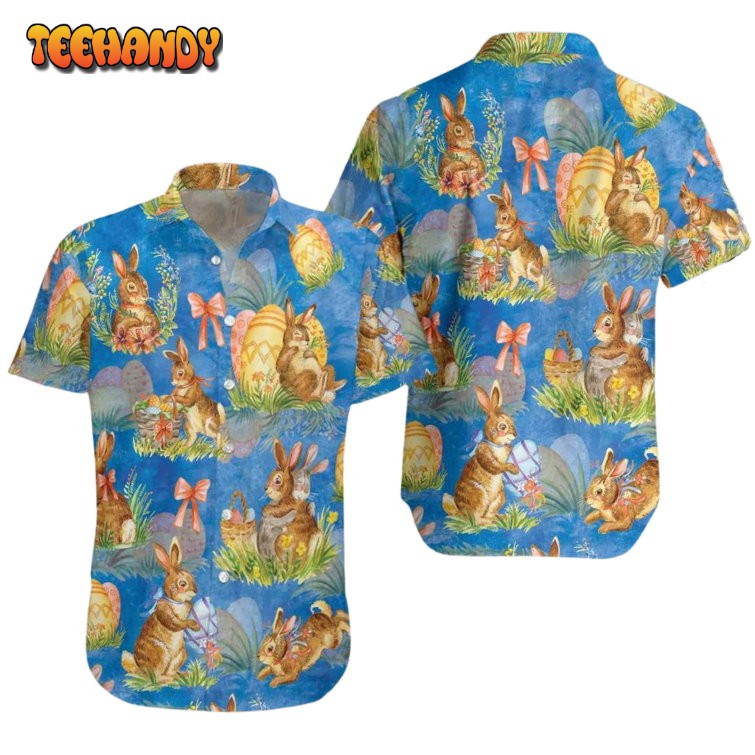 Happy Easter Day Bunny Hawaiian Shirt, Beach Hawaii Shirt