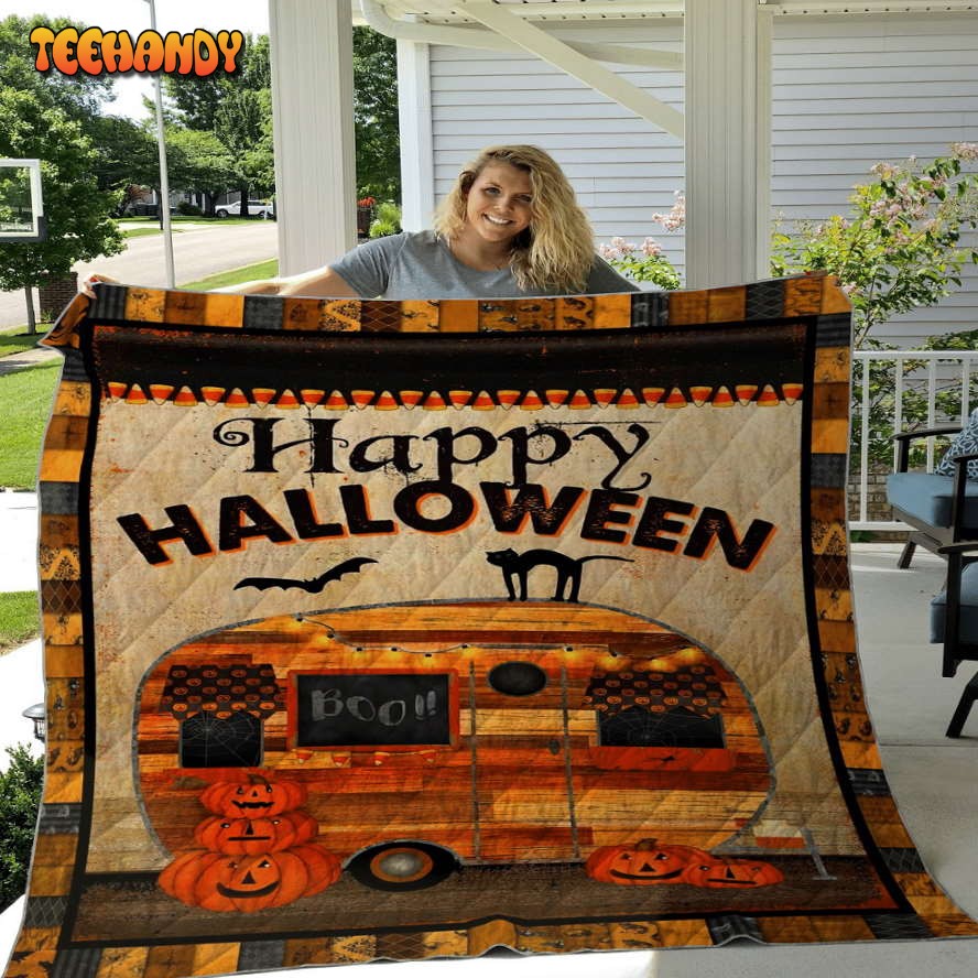 Happy Halloween Blanket Halloween Sherpa Throw Blanket Halloween