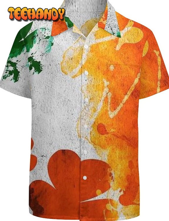 Hawaiian Shirt for Men Aloha Shirt Orange Shirt