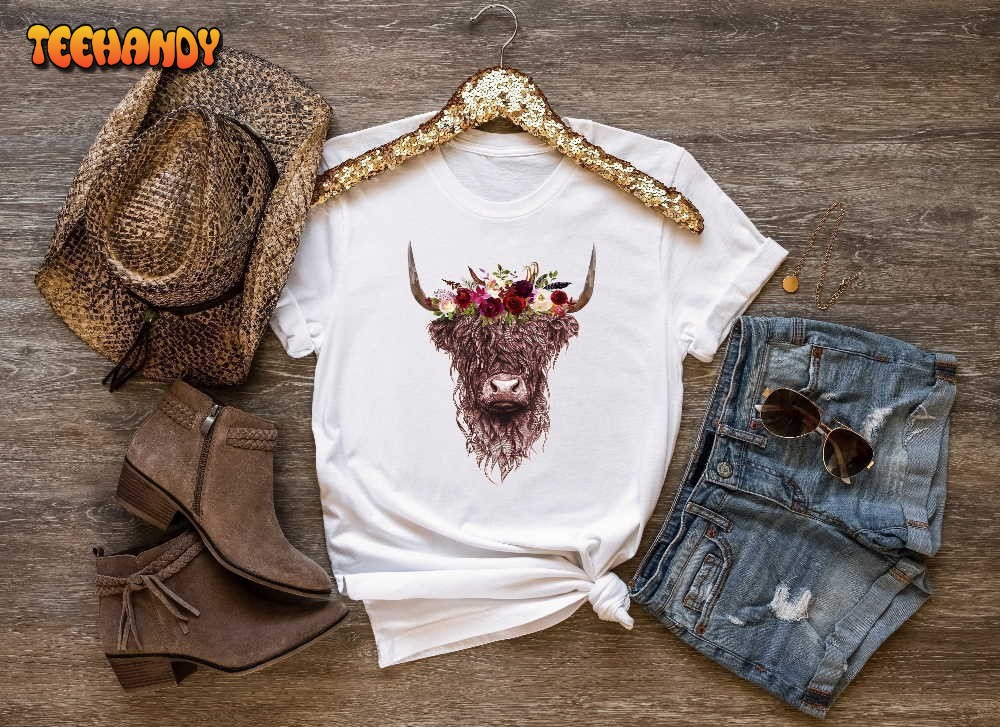 Highland Cow Shirt, Western Shirt, Country Shirt