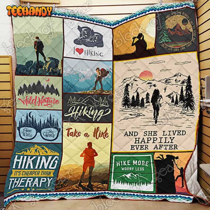 Hiking Woman 3D Quilt Blanket