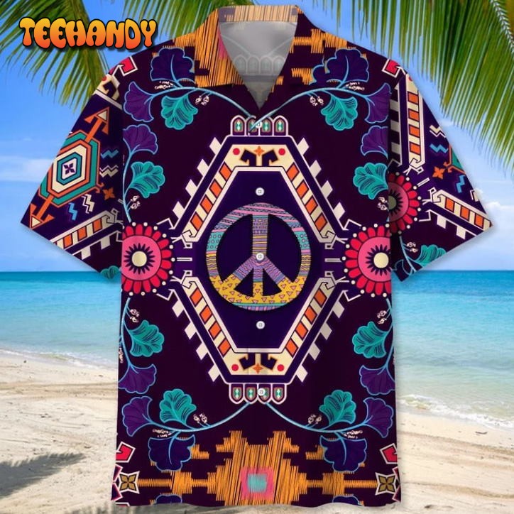 Hippie Bohemian Hawaii Shirt, 3D All Over Print Hawaiian Hippie Shirt