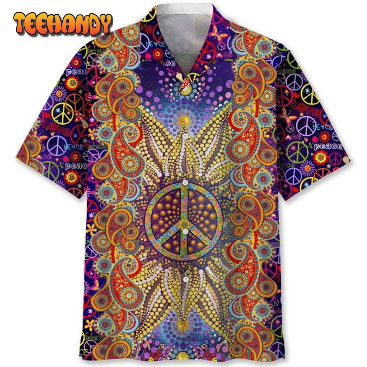 Hippie Hawaiian Shirts For Men – Hippie Button Down Mens 3D Hawaiian