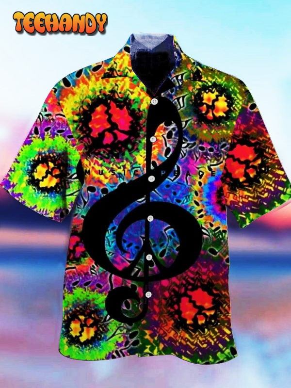 Hippie Music Hawaiian Shirt, Hippie Hawaiian Shirt, Aloha Hawaii Shirt