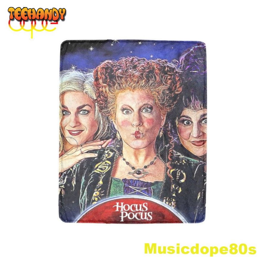 Hocus Pocus Sanderson Sisters Happy Halloween Throw Blanket