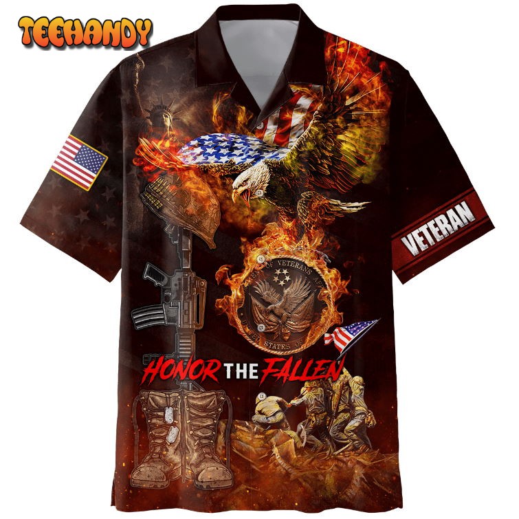 Honor The Fallen 3D All Over Printed Hawaiian Shirt, Beach Shirt For Him