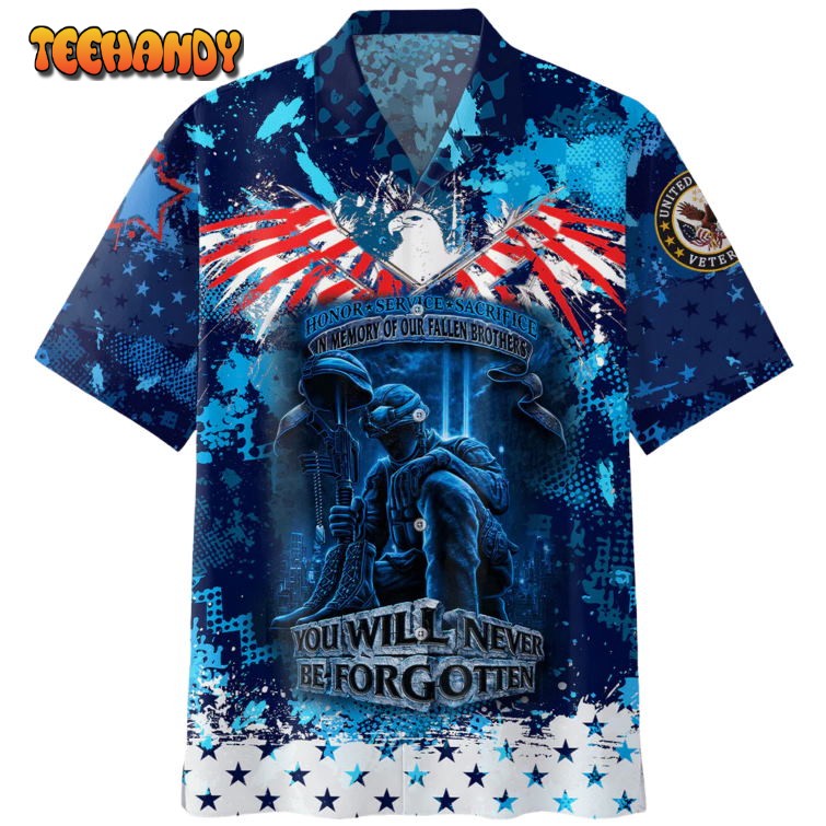 Honor The Fallen U.S Veteran Hawaiian Shirt Gift Shirt For Veteran