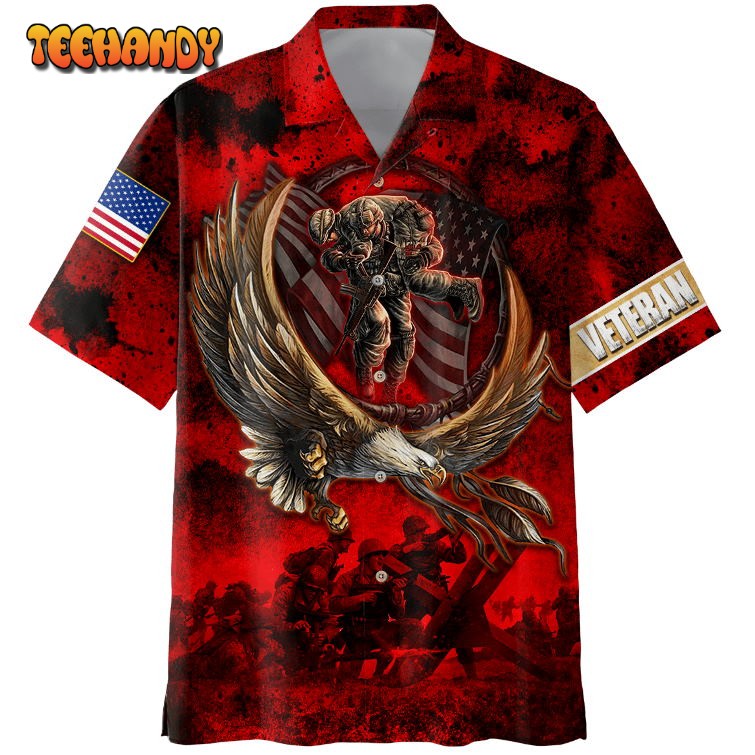 Honor The Fallen With Eagle Hawaiian Shirt Full Printed US Veteran